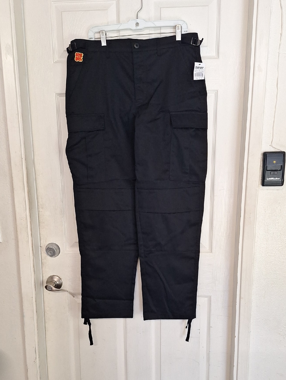 Empyre Cargo Pants Adult 32 Black Skate Loose Flex Fit Mens Relax Sk8 Guy